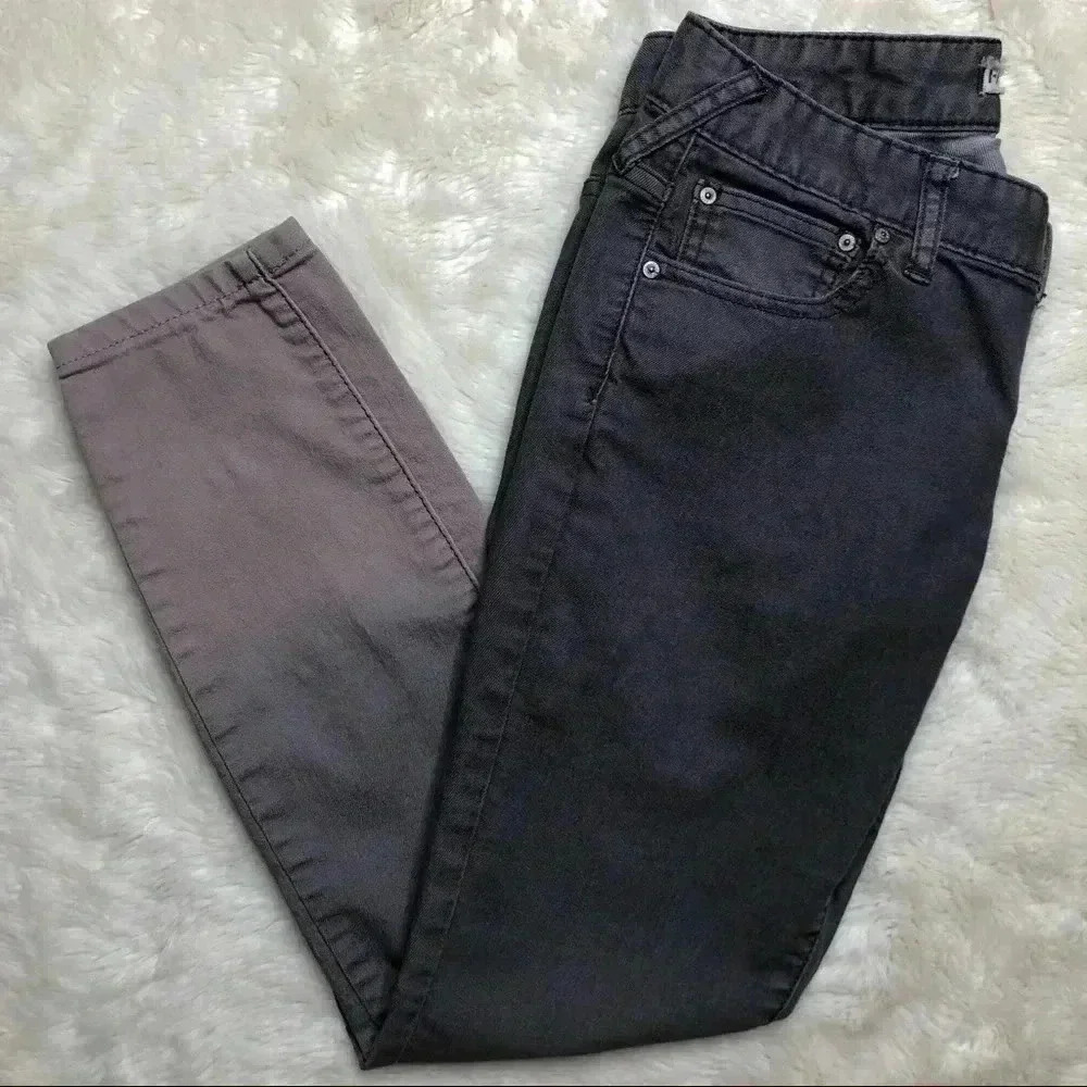 Free People Grey Ombré Skinny Jeans Size 27